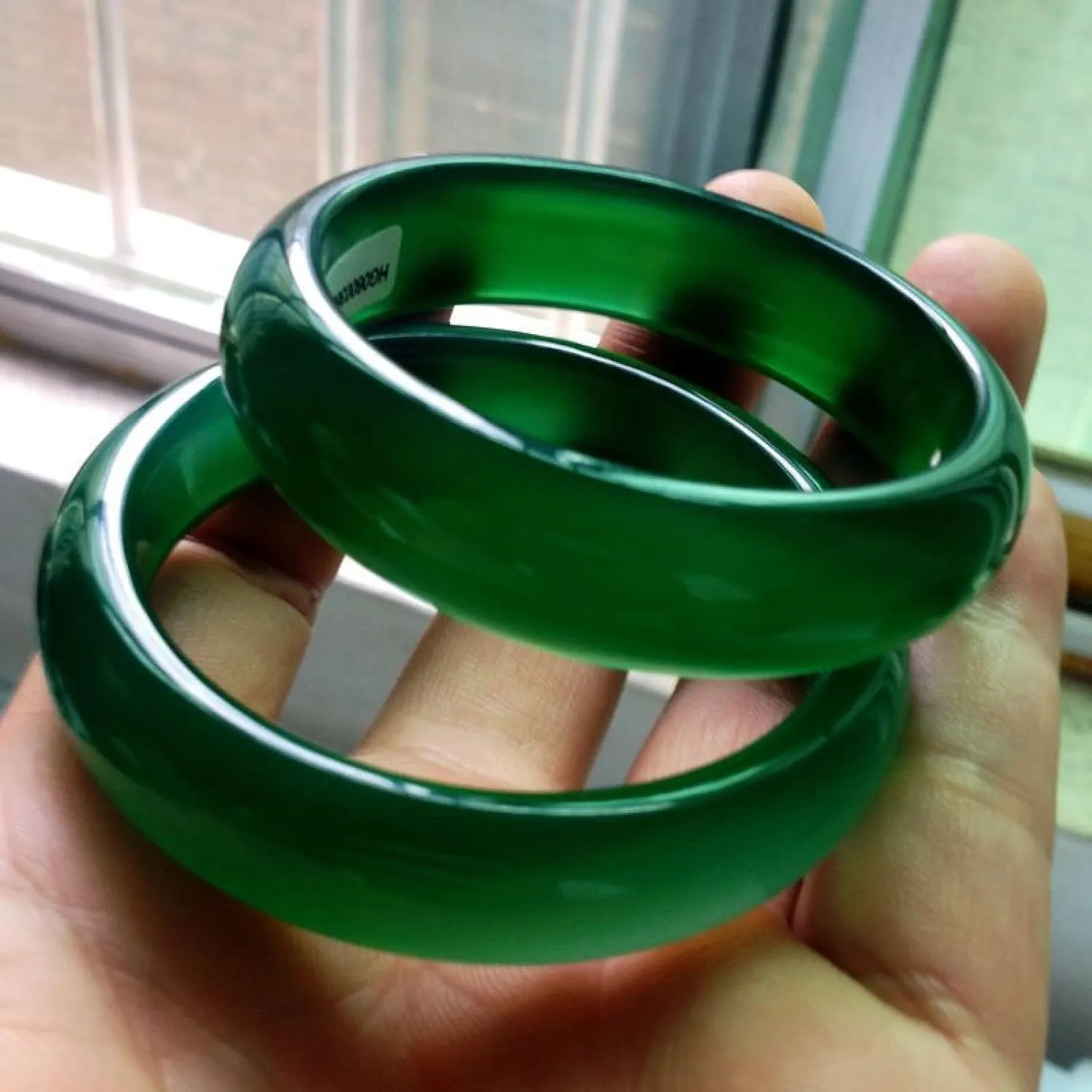 Natural Jade Bangle Bracelet For Women Genuine New Ice Transparent Classic Fashion Green Bracelet Brings Good Luck
