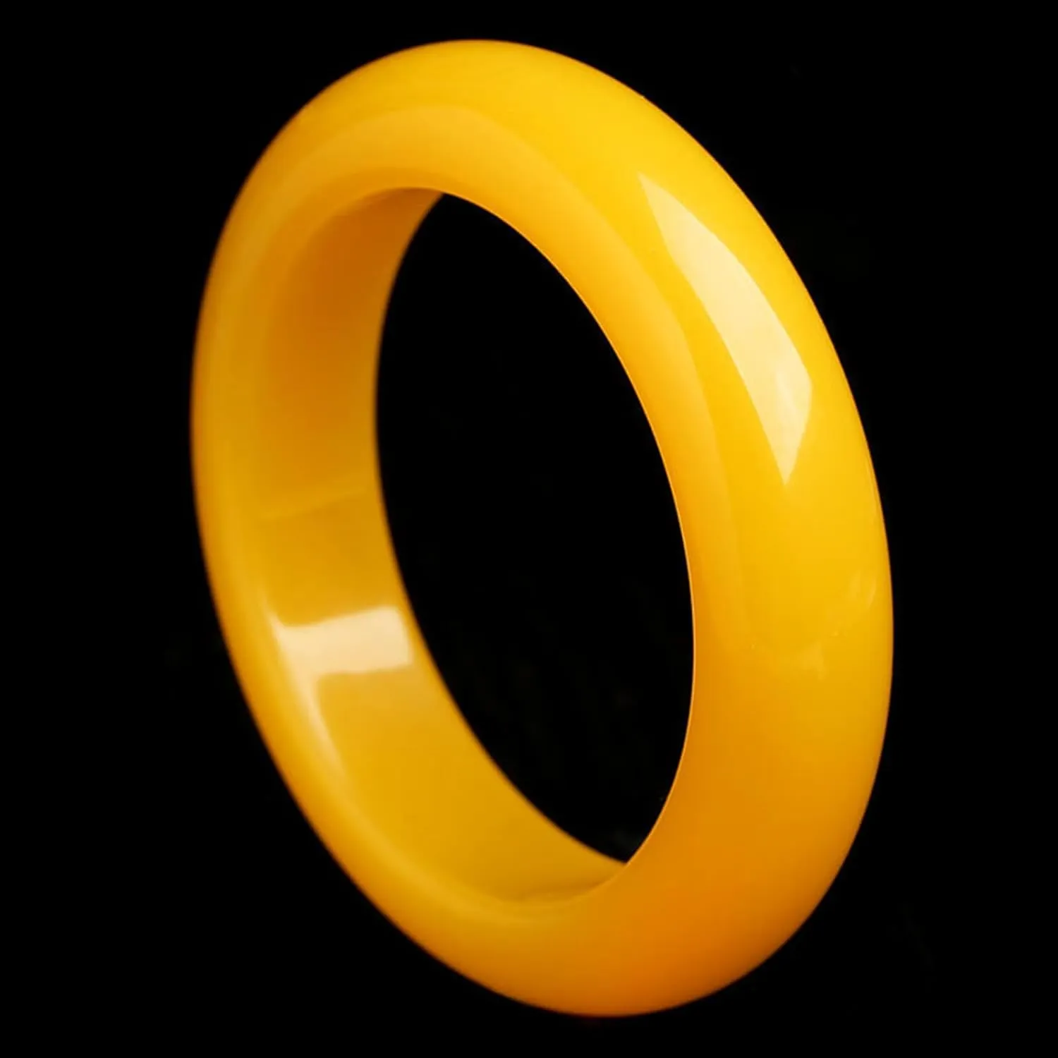 Natural Jade Bangle Bracelet for Women Genuine Yellow Agate Bracelet,Master's work,