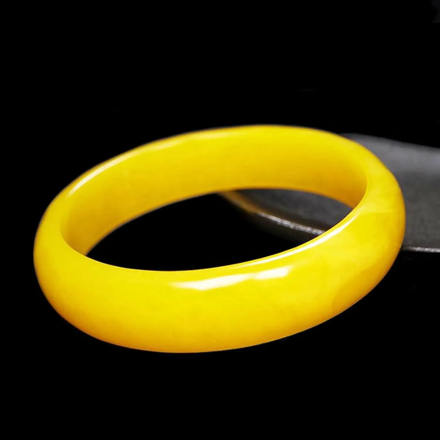 Natural Jade Bangle Bracelet for Women Genuine Yellow Agate Bracelet,Master's work,