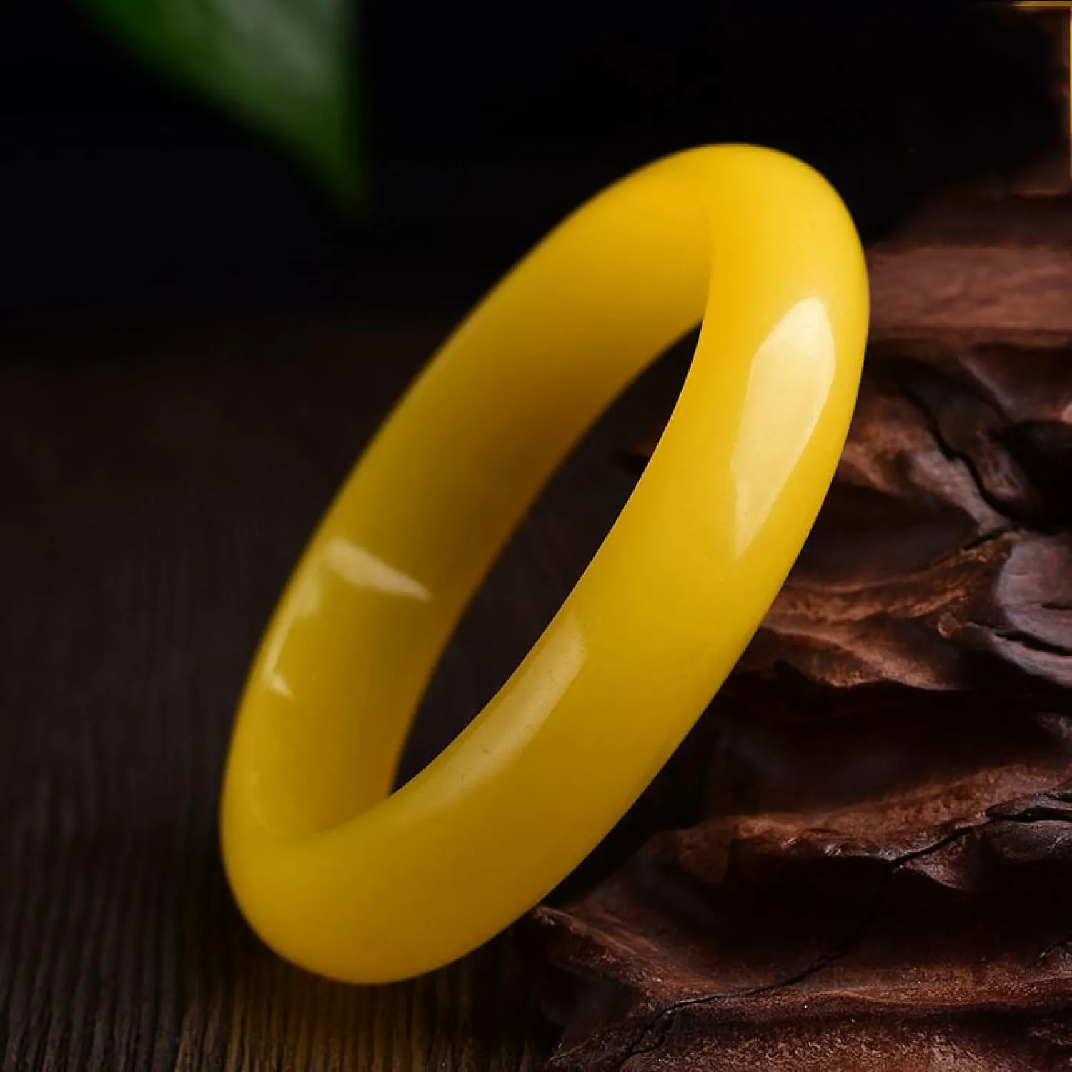 Natural Jade Bangle Bracelet For Women, Genuine Yellow Bracelet With Jewelry Box,made By Masters, National Inspection And Certification