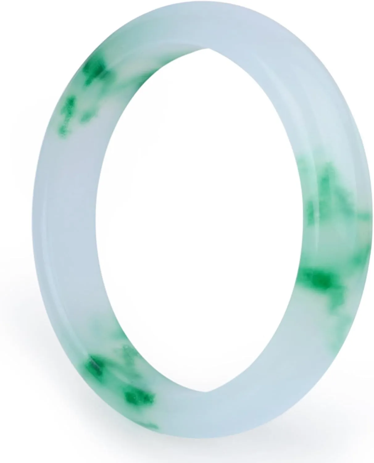Natural Jade Bangle Bracelet for Women Genuineyunnan High and A-grade Ice Jade Floating Flower Bracelet jewelry for Wife