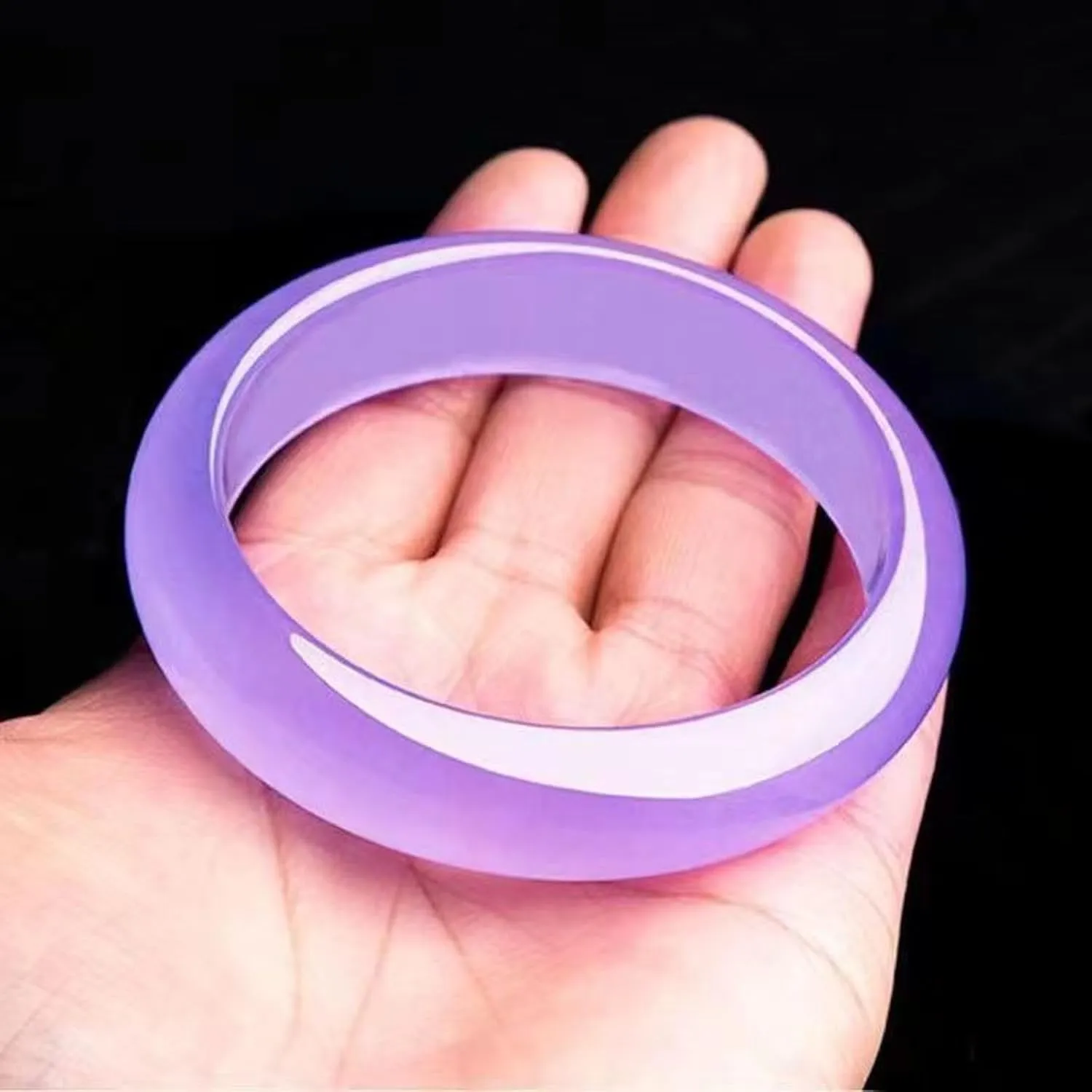 Natural Jade Bangle Bracelet For Women Violet Jade Bracelet