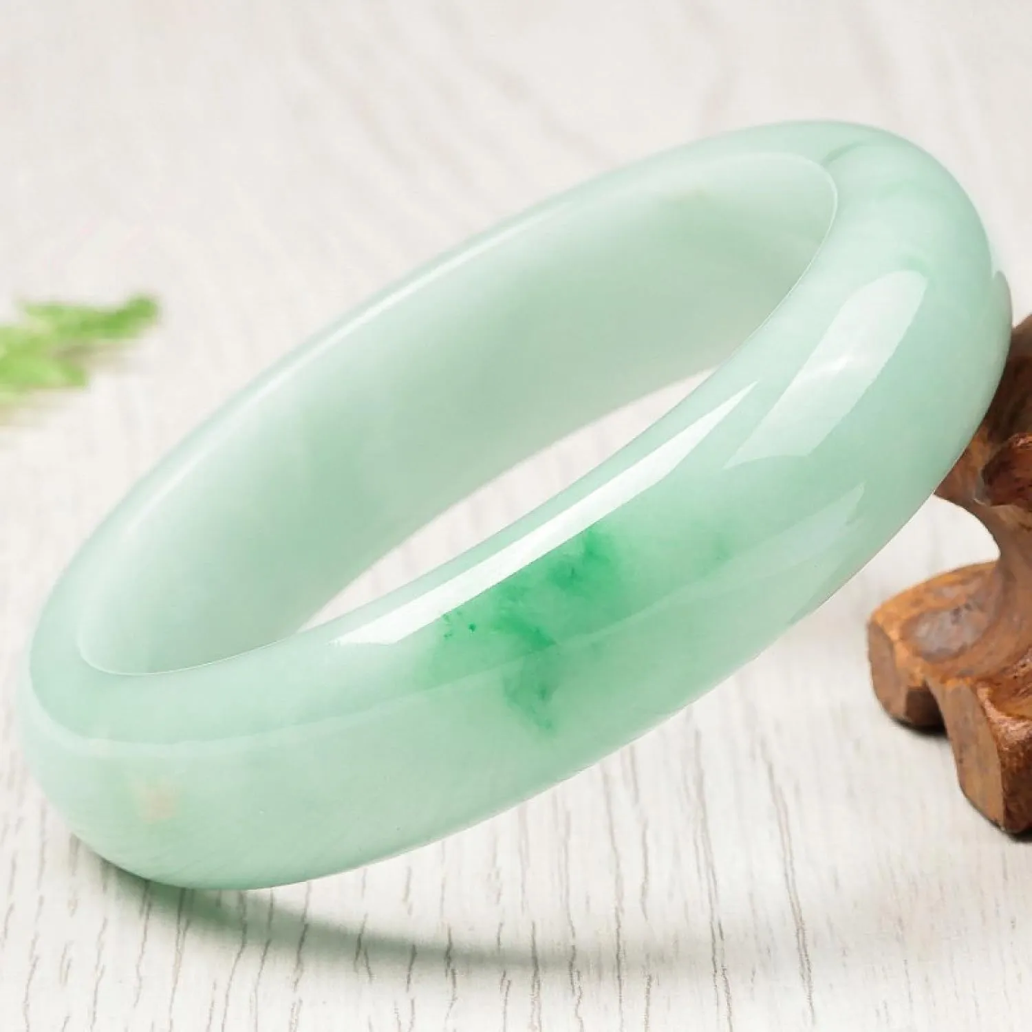 natural jade Bangle Bracelet, Water Moisturizing and Ice Transparent Stone Of Wealth Jewelry,vintage bracelet women.