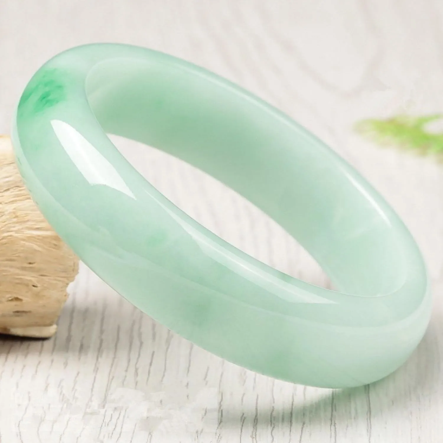natural jade Bangle Bracelet, Water Moisturizing and Ice Transparent Stone Of Wealth Jewelry,vintage bracelet women.