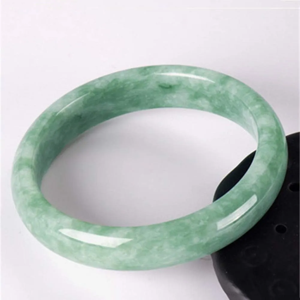 Natural Jade Bangle Bracelet Women Jadeite Fashion Jewellery Size Available For Holiday Dating Christmas With Gift Box