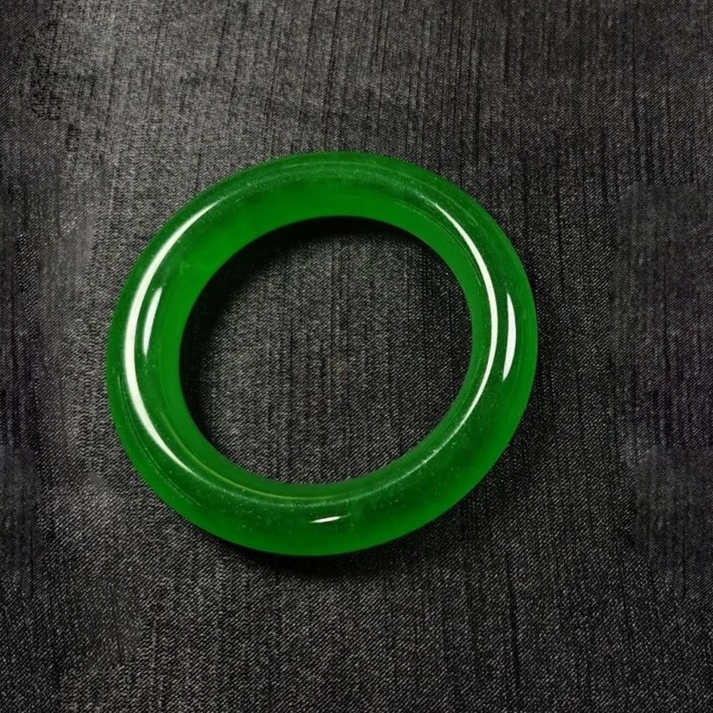 Natural Jade Bracelet for Women, Jade Bangle, Feng Shui Bracelet, Good Luck Bangle with Box