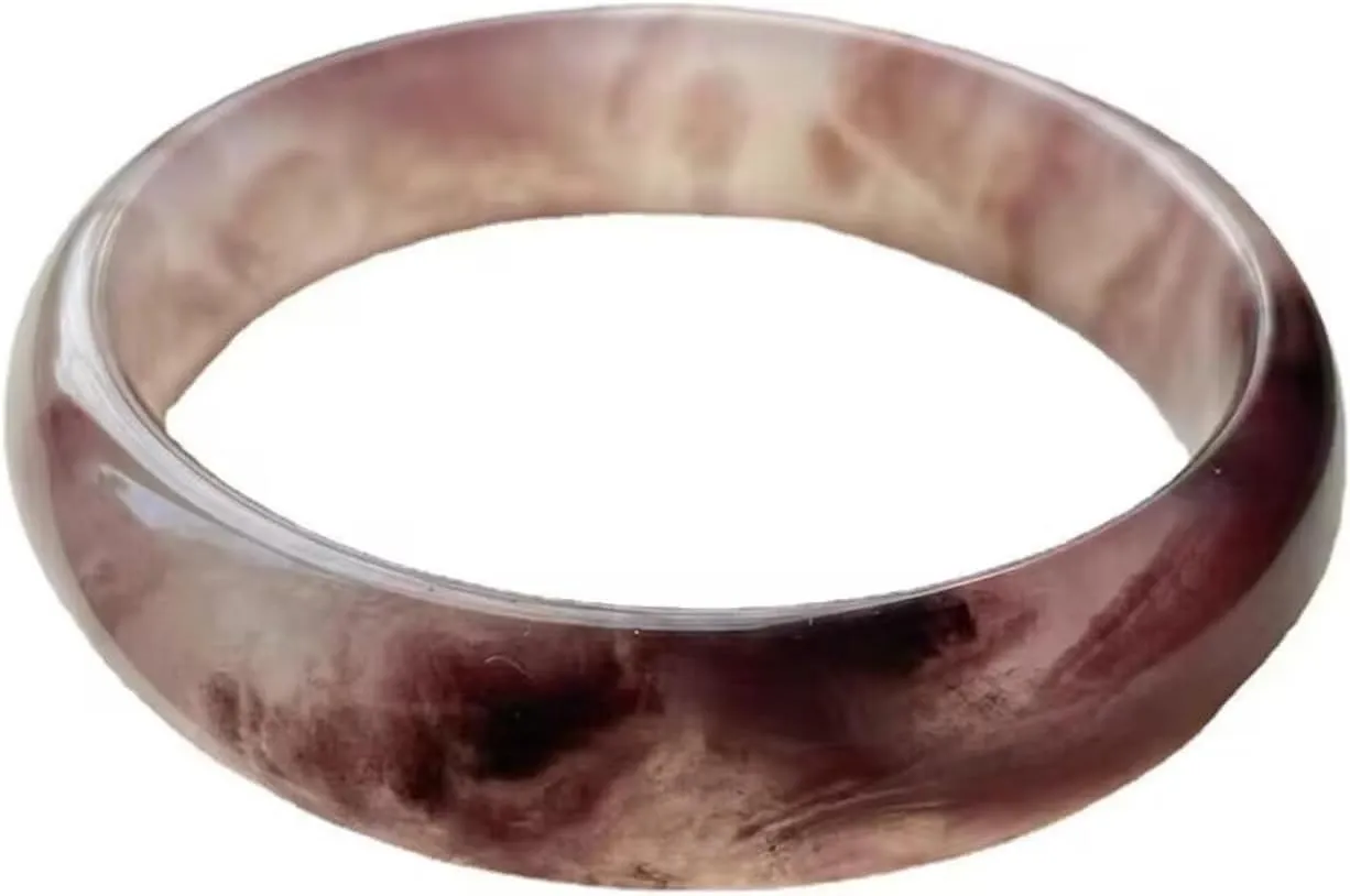 Natural JadNatural Jade Bangle Bracelet for Women Golden Silk Jade Violet Unique Jadeite Bracelet Gift for Relativese Bangle Bracelet for Women Golden Silk Jade Violet Unique Jadeite Bracelet Gift for Relatives