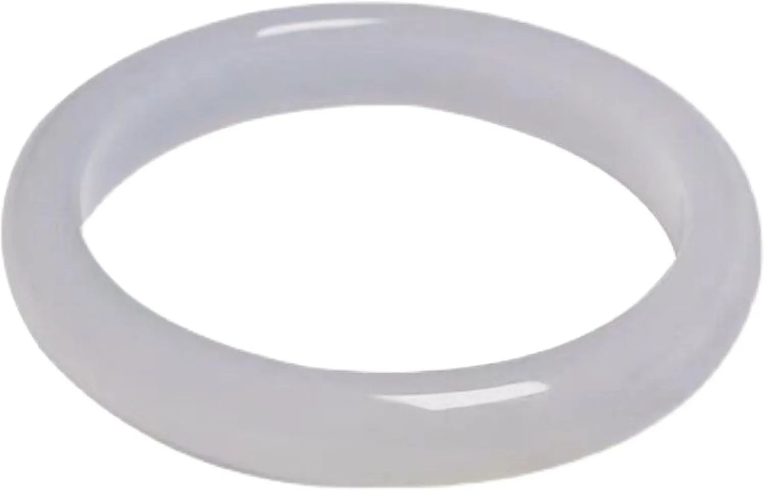 Natural white jadeite jade bracelet, agate bracelet, white moonlight chalcedony, women's gift,