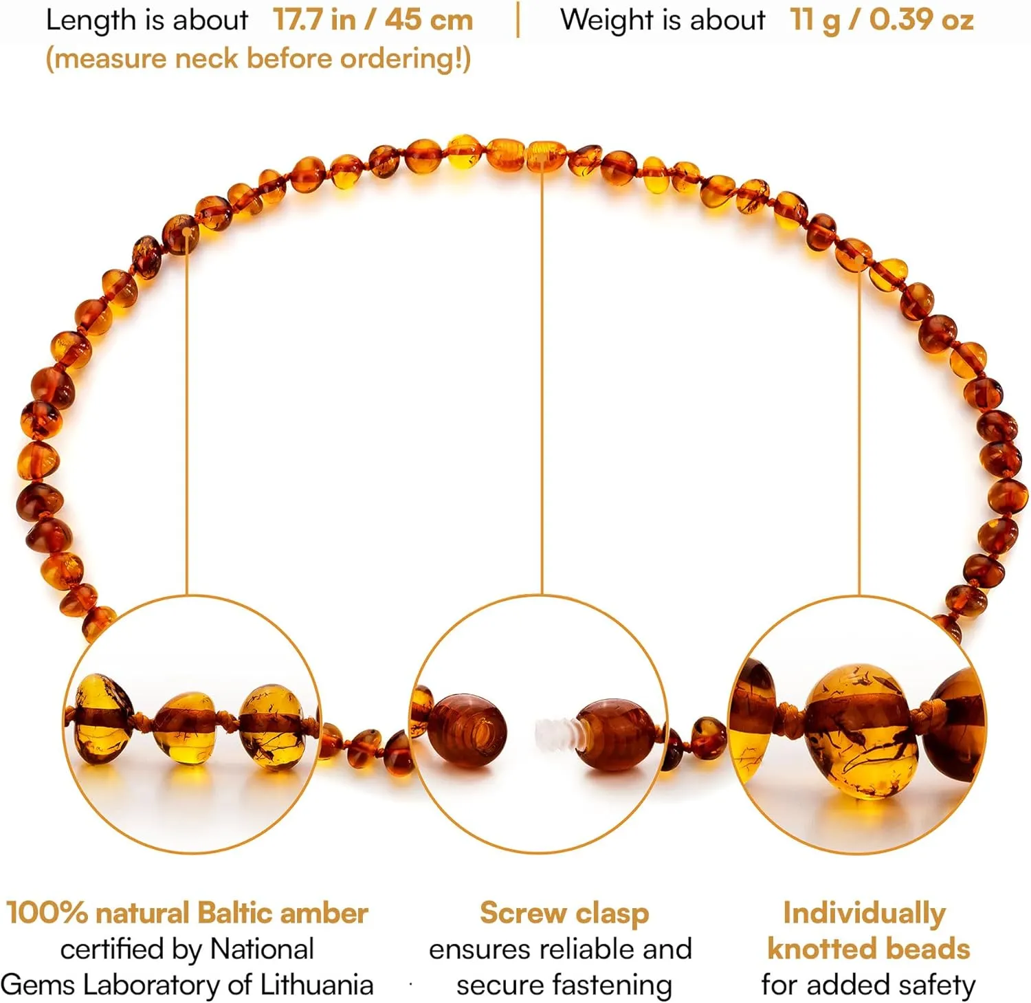 Necklace 17.7 Inch
