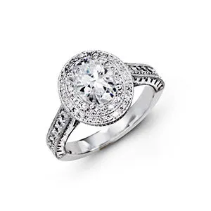 Oval Brilliant Diamond Ring
