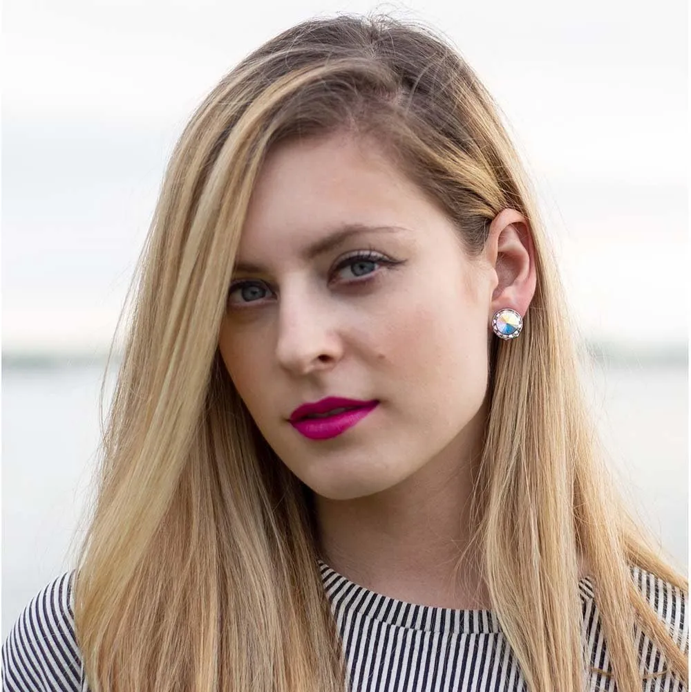 PammyJ 15mm Crystal CLIP-ON Earrings