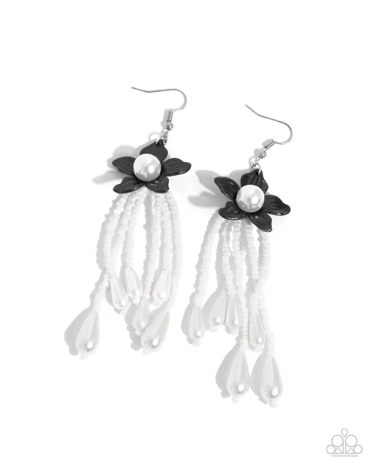 Paparazzi Earring ~ Prom Personality - Black