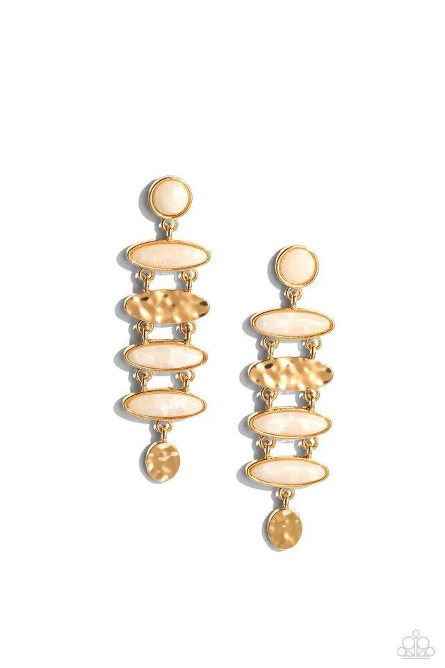 Paparazzi Earring ~ Rustic Reverie - Gold