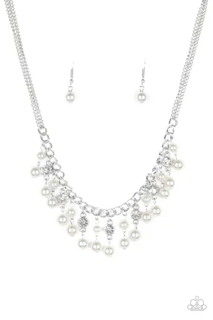 Paparazzi Regal Refinement White Short Necklace - P2RE-WTXX-412XX