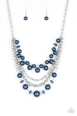 Paparazzi Rockin' Rockette Blue Short Necklace - P2ST-BLXX-023XX