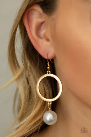 Paparazzi SoHo Solo - Gold Earrings