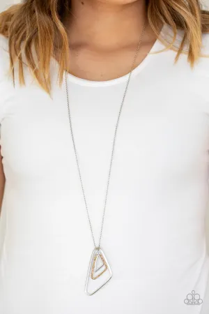 Paparazzi Triple Trifecta Brown Necklace Set