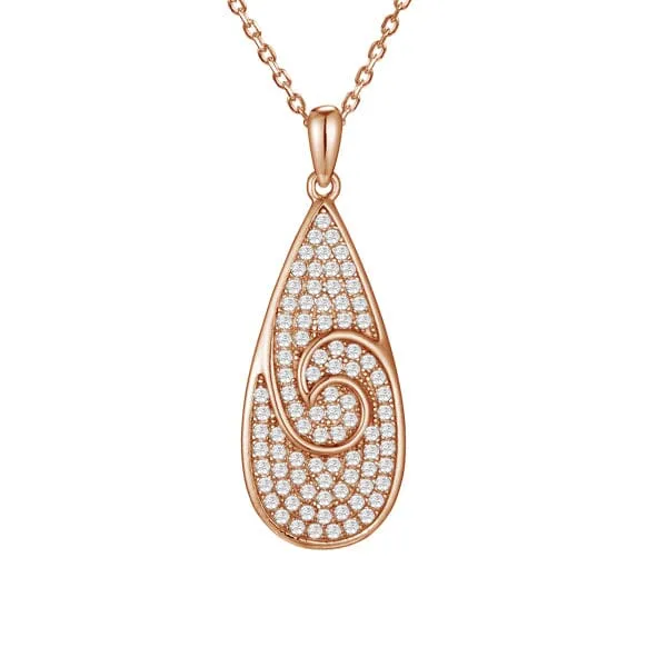 Pavé Nalu Teardrop Pendant