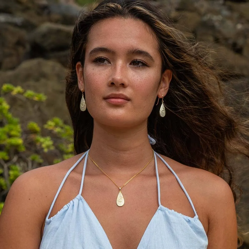 Pavé Nalu Teardrop Pendant