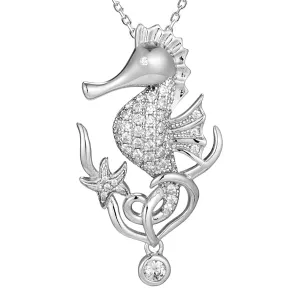 Pavé Ocean Beauty Seahorse Pendant