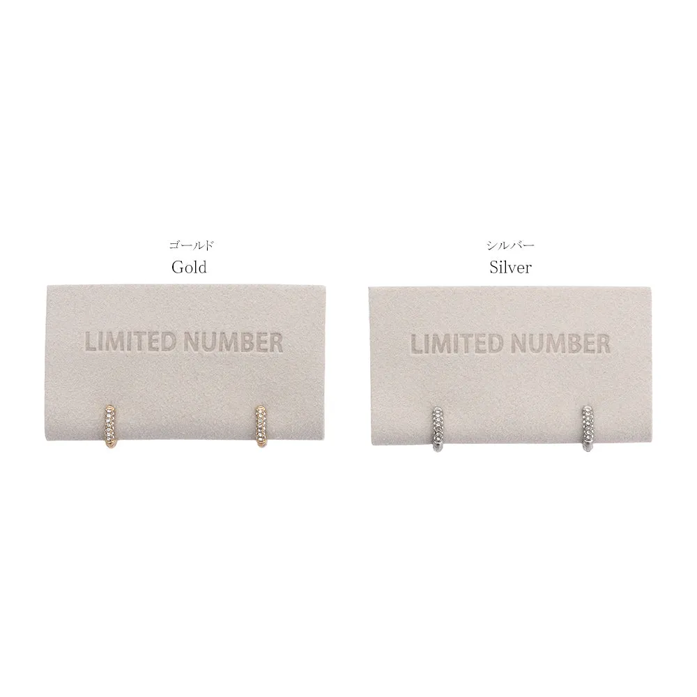 Pave Huggie Hoop Earrings