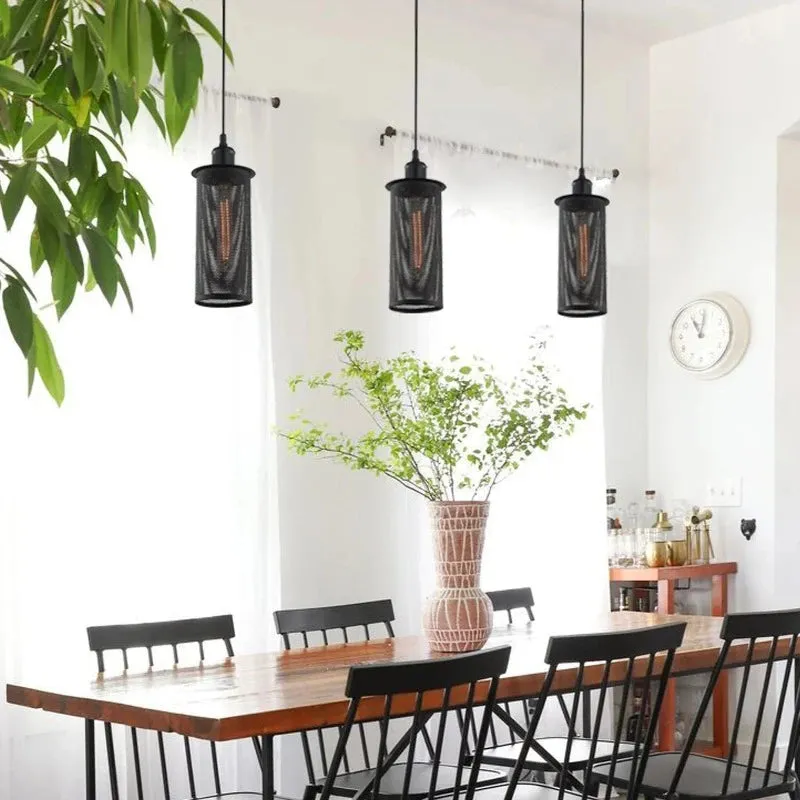 Perforated Cylinder Pendants