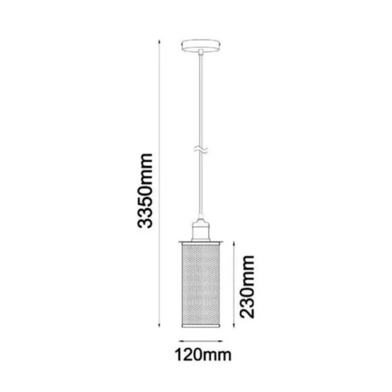 Perforated Cylinder Pendants