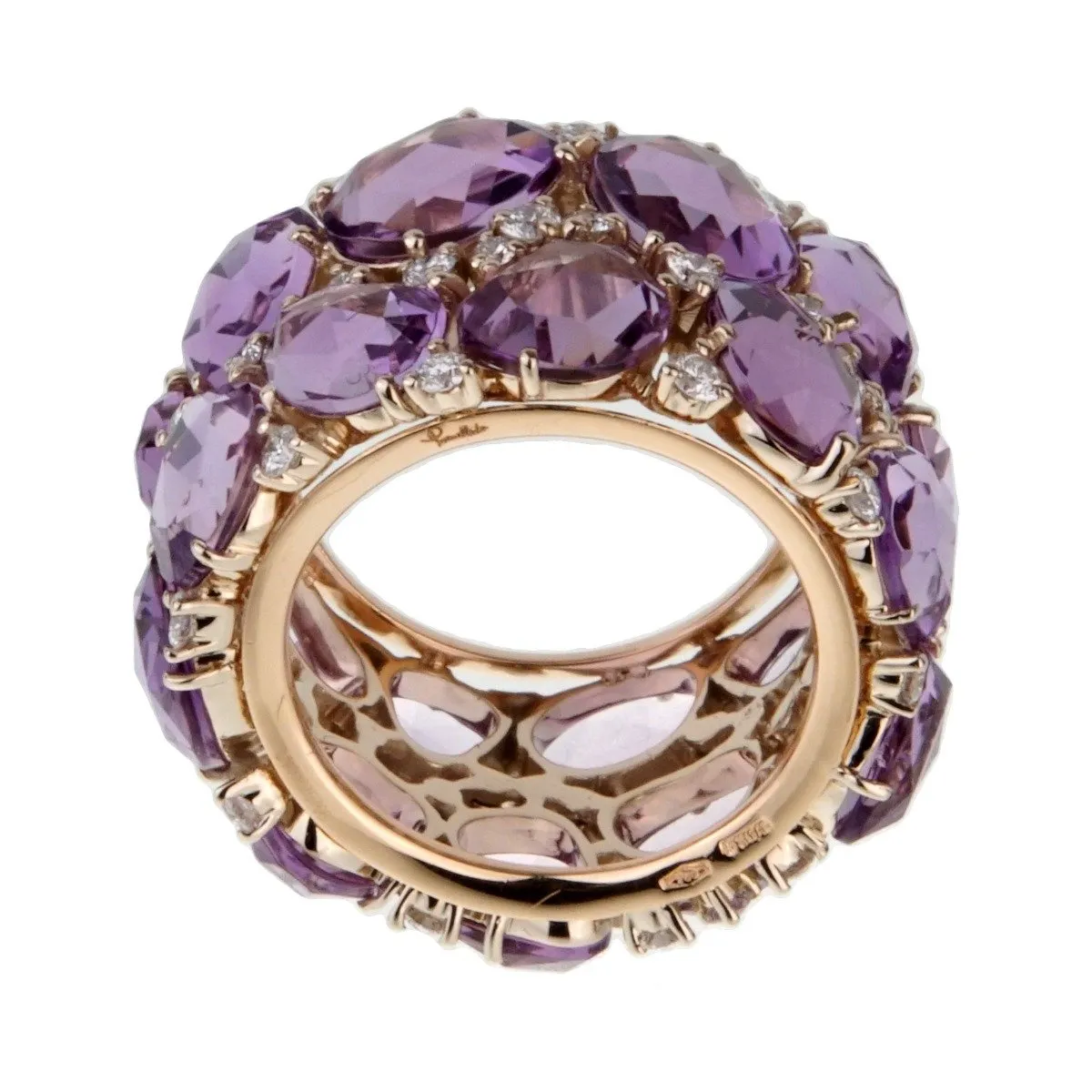 Pomellato Lulu Amethyst Diamond Rose Gold Ring