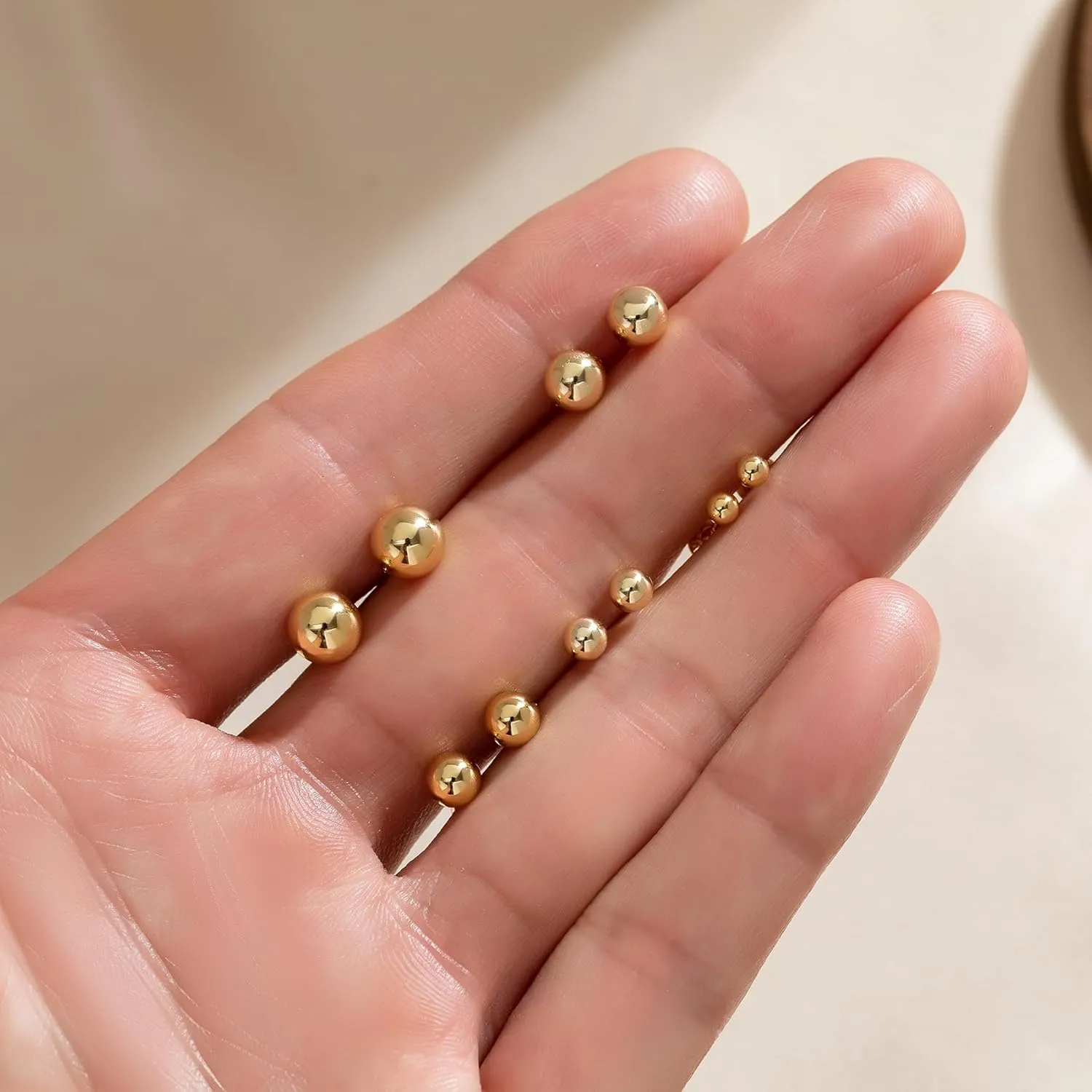 PRETOLE 8 Pairs Sterling Silver Stud Earrings for Women,14K Gold Plated Stud Earrings Set for Women Hypoallergenic Stud Earrings Cubic Zirconia Stud Earrings Small Stud Earrings for Women