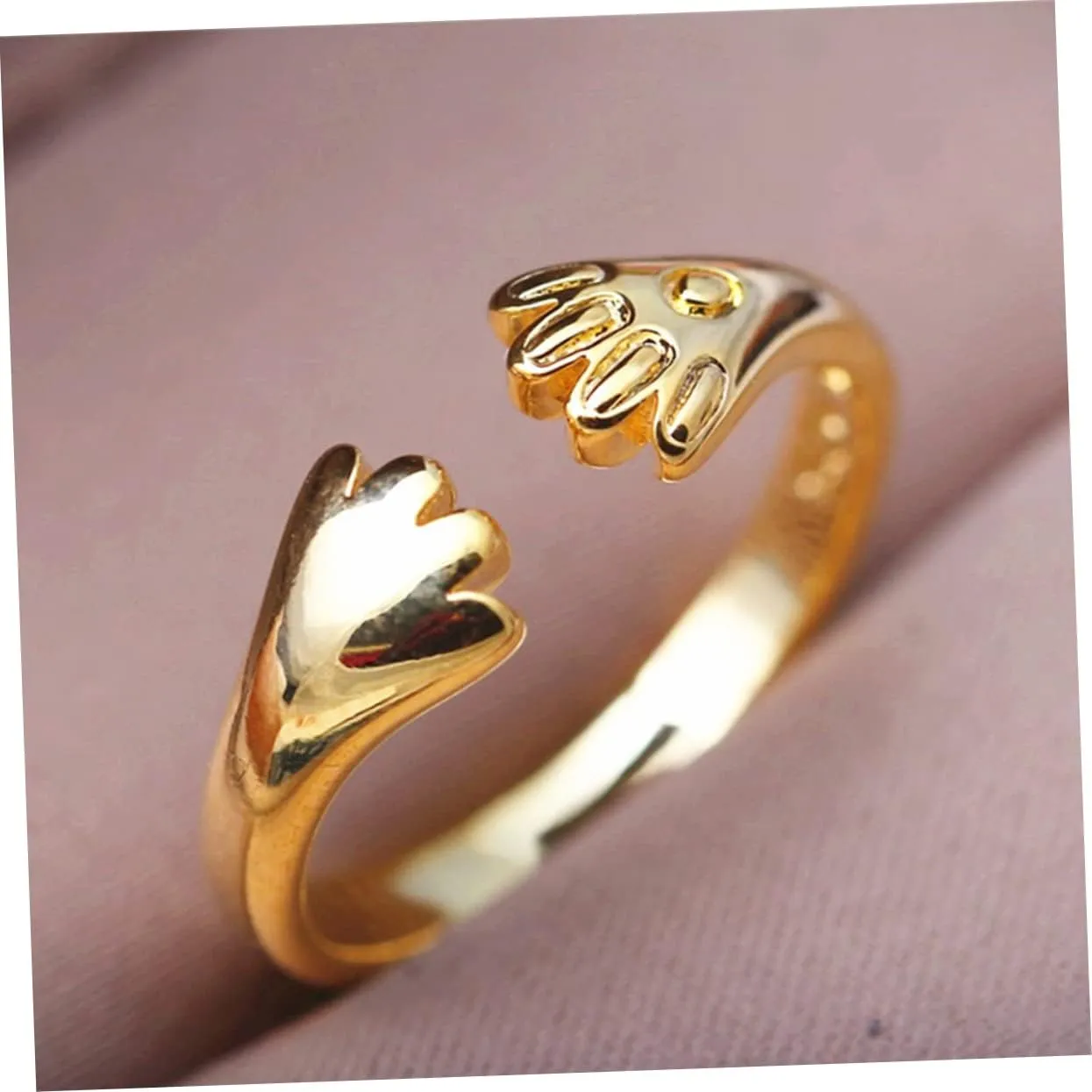 PRETYZOOM Cat Claw Ring Cool Rings Metal Ring Finger Jewelry Creative Ring Adjustable Open Ring Fashion Finger