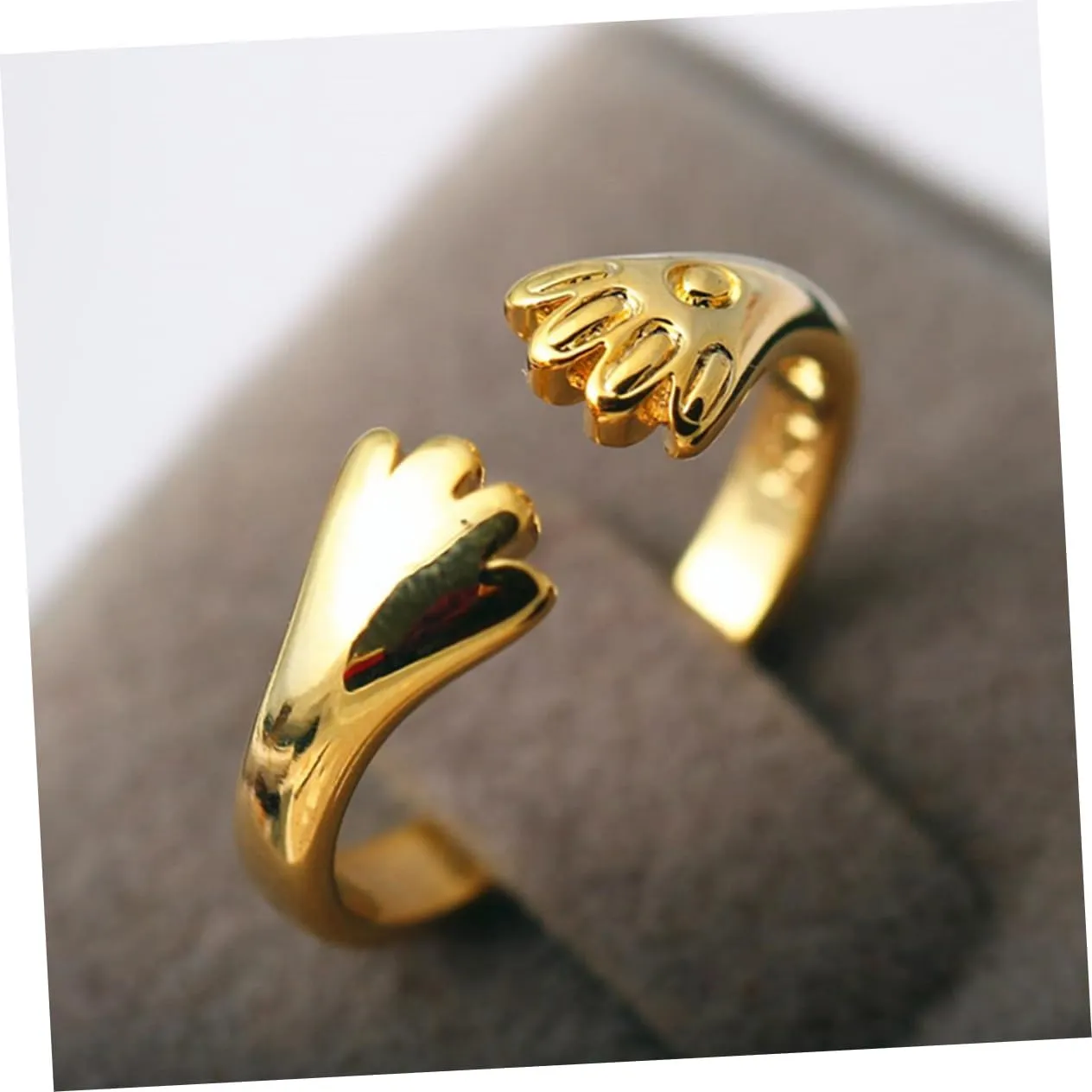 PRETYZOOM Cat Claw Ring Cool Rings Metal Ring Finger Jewelry Creative Ring Adjustable Open Ring Fashion Finger