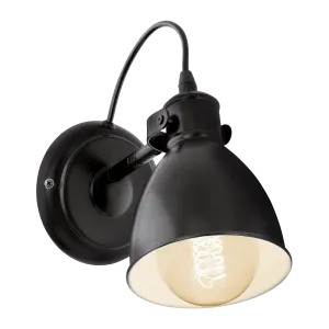 Priddy Black Wall Light