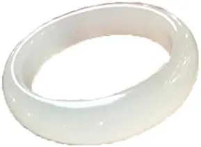 Pure Natural Afghan White Jade Bracelet Bangle