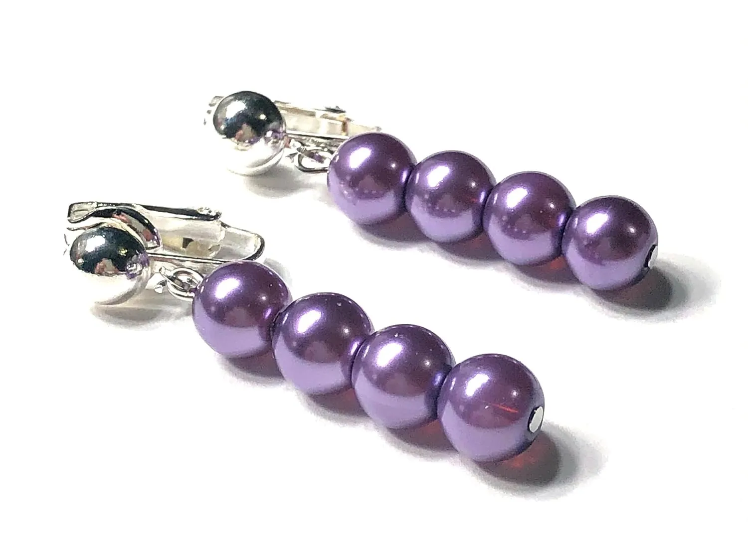 Purple Clip-On Earrings For Women