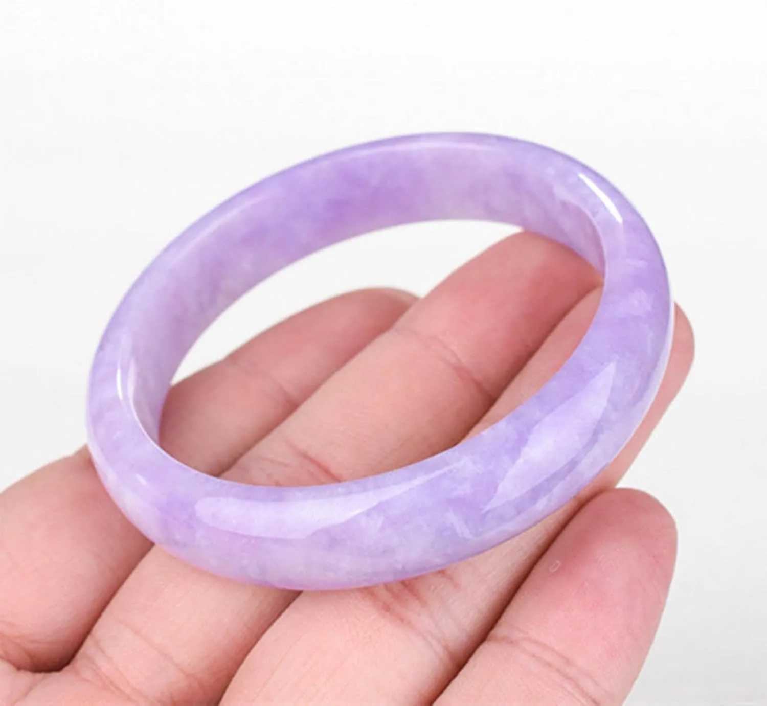 Purple Jade Bangle Bracelet,Chinese Elegant Ladies Jade Bracelet-It implies beaut,for Wedding/Anniversary/Celebration