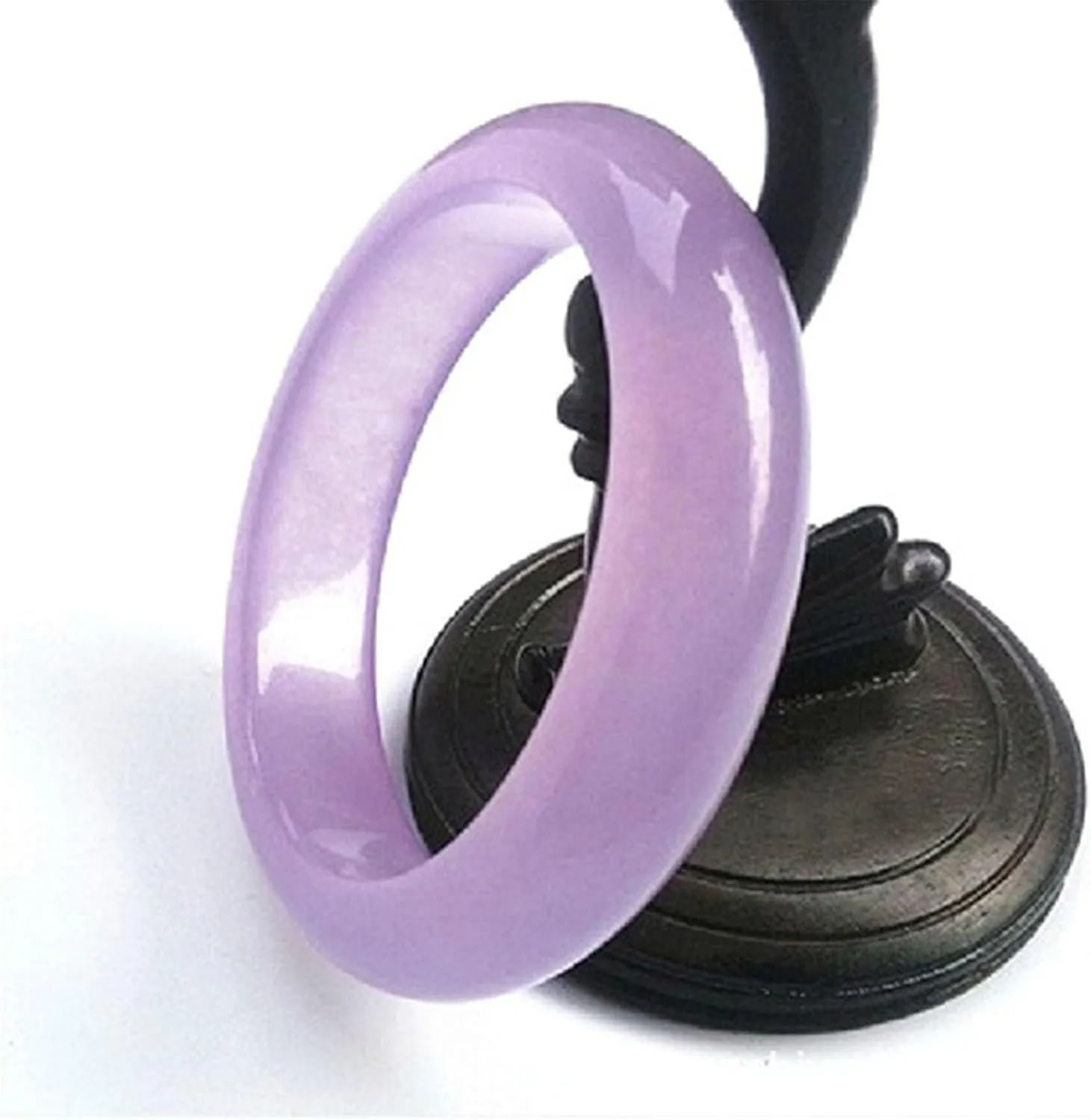 Purple Jade Bangle Bracelet,Chinese Elegant Ladies Jade Bracelet-It implies beaut,for Wedding/Anniversary/Celebration