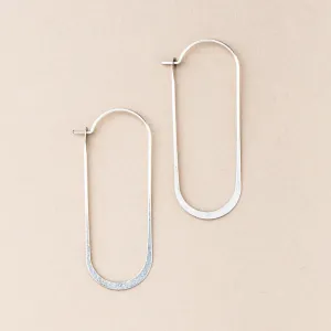 Refined Earring Collection - Cosmic Oval/Sterling Silver