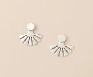 Refined Earring Collection - Sunburst Ear Jacket/Sterling Silver ER025