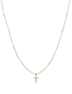Rhinestone Cross Necklace