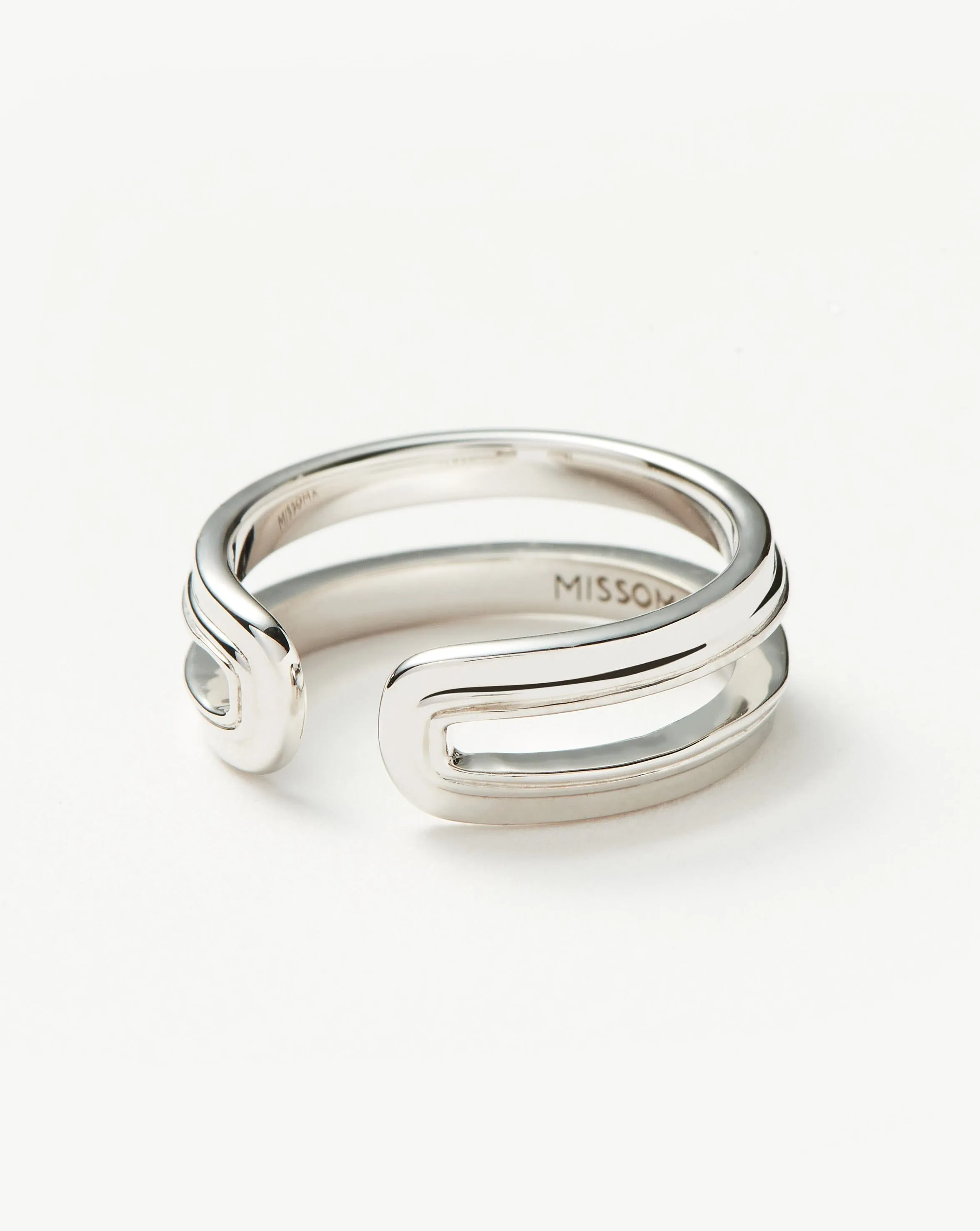 Ridge Ovate Open Ring