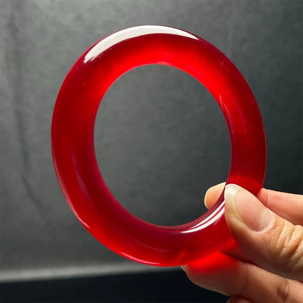 Round Genuine Jade Stone Bangle Good Luck Jade Bangle Bracelet for Women Wealth Healing Amulet Feng Shui Bracelet for Woman Wedding Birthday Gift Fashion Accessories