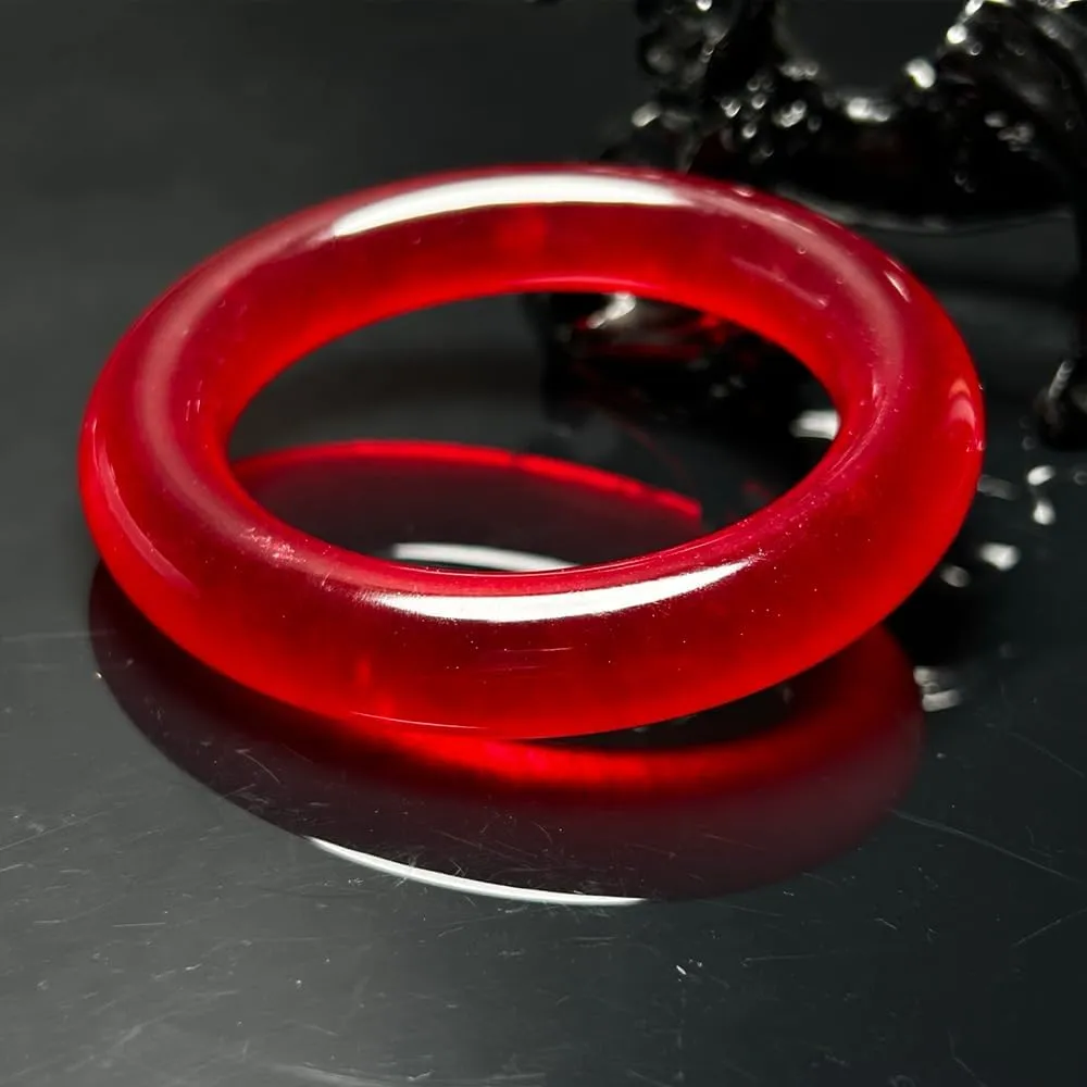 Round Genuine Jade Stone Bangle Good Luck Jade Bangle Bracelet for Women Wealth Healing Amulet Feng Shui Bracelet for Woman Wedding Birthday Gift Fashion Accessories