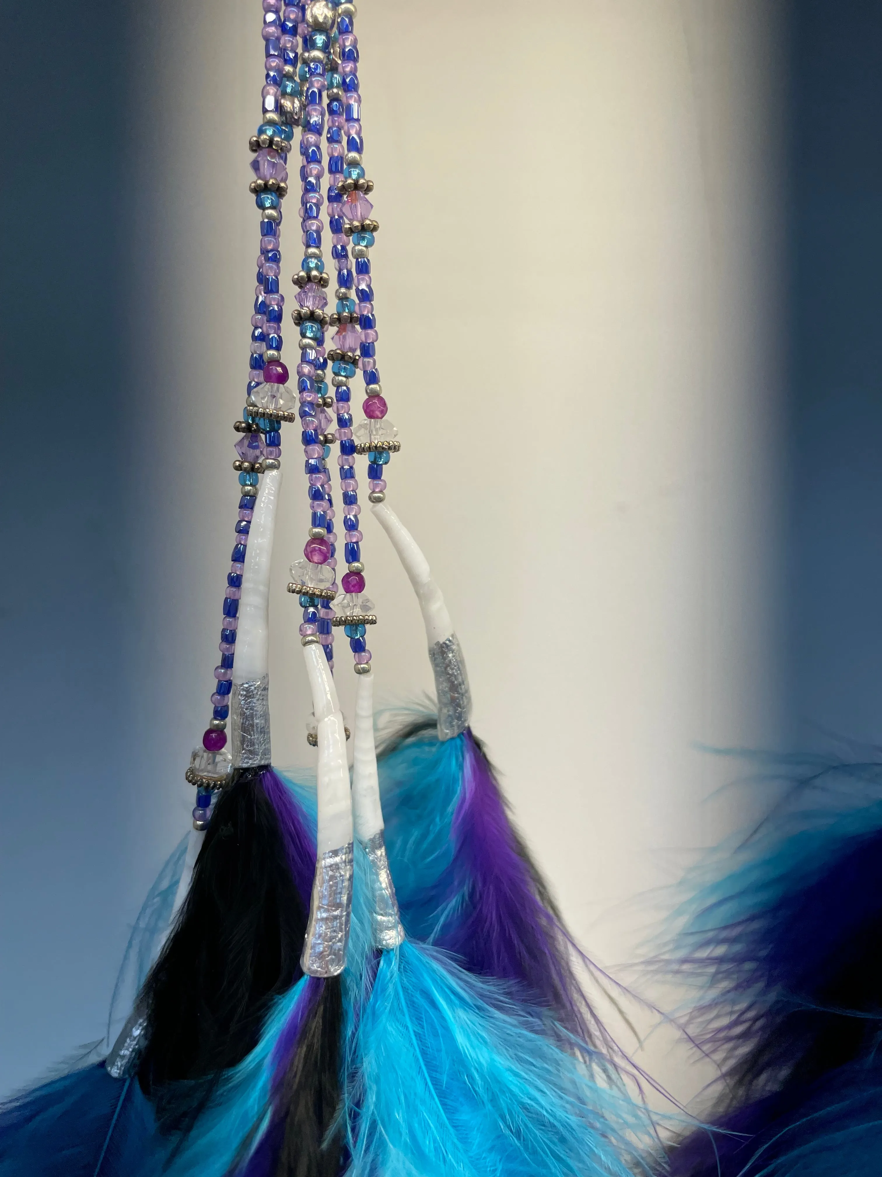 Savage Pom Feather Earrngs