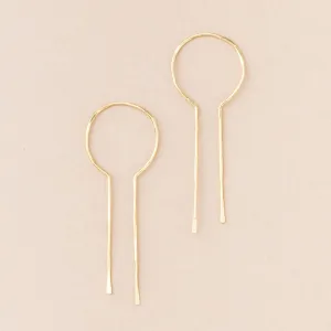 Scout Refined Earring Collection - Equinox Keyhole Hoop Gold Vermeil
