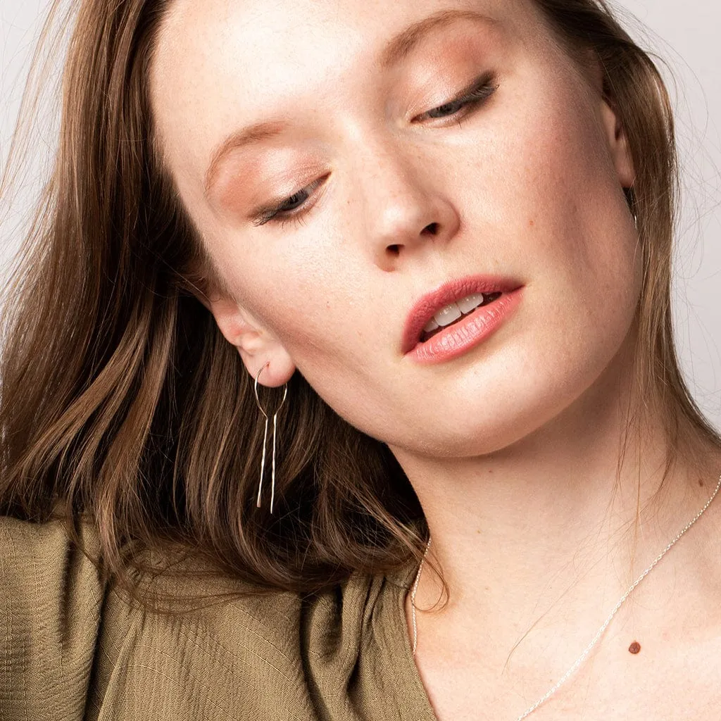 Scout Refined Earring Collection - Equinox Keyhole Hoop Gold Vermeil