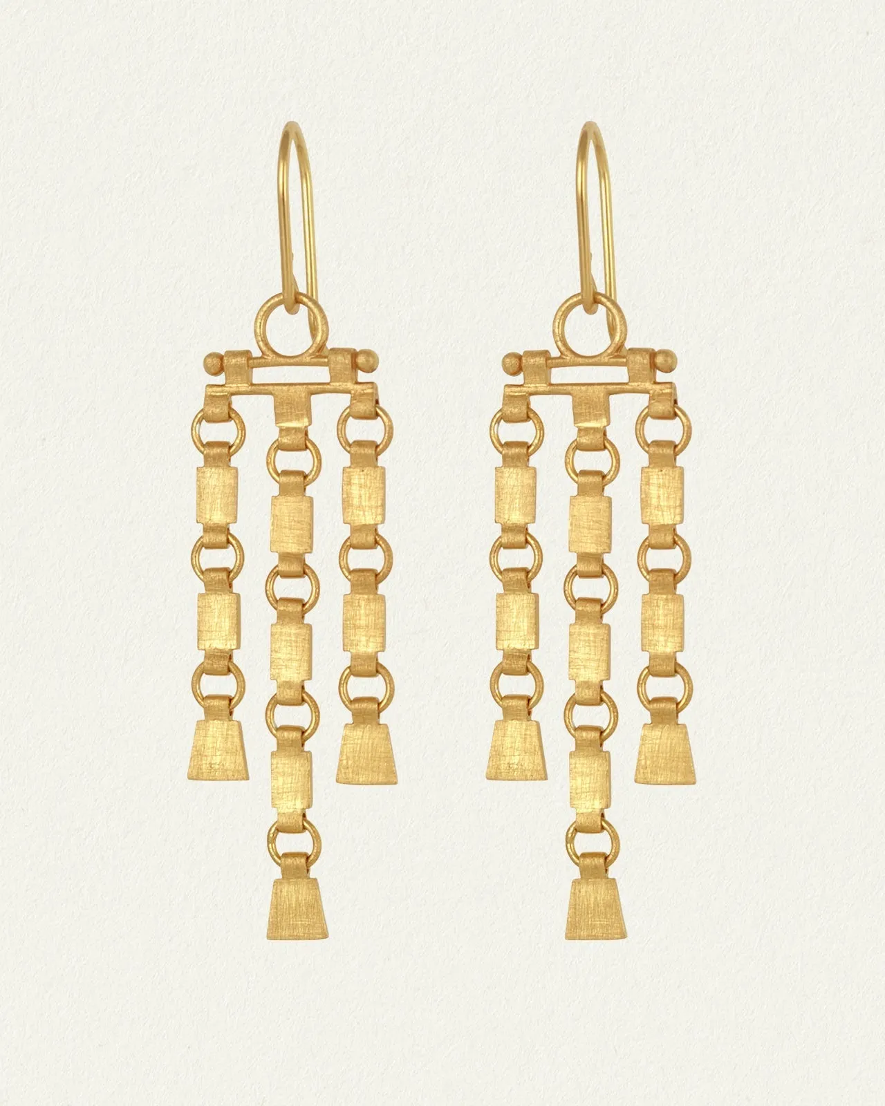 Sharni Earrings Gold Vermeil
