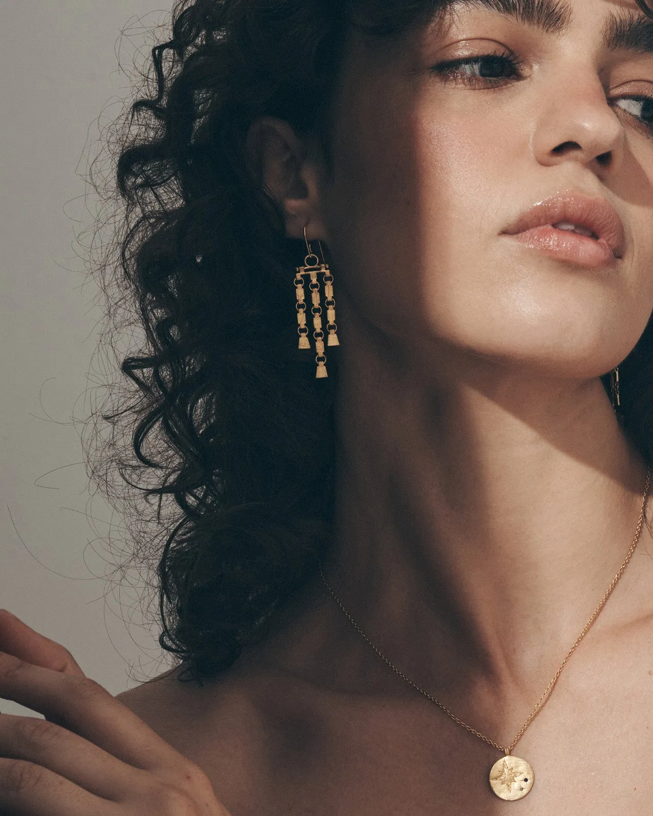 Sharni Earrings Gold Vermeil