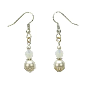 Silver October Birthstone Earrings