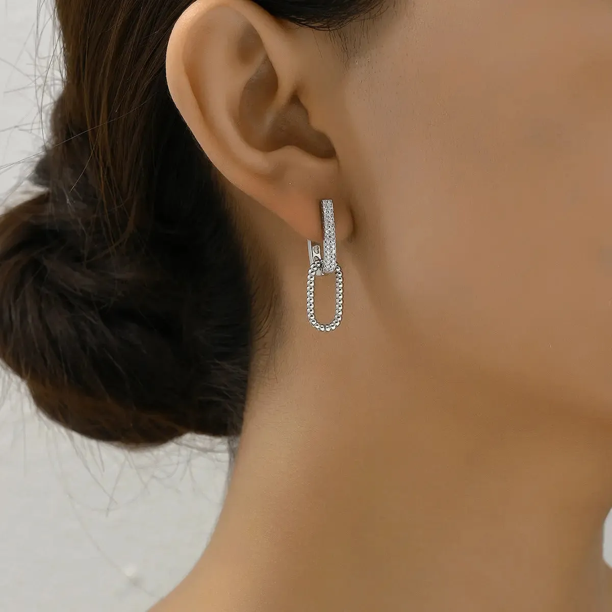 Simple Zircon Fashion Earrings