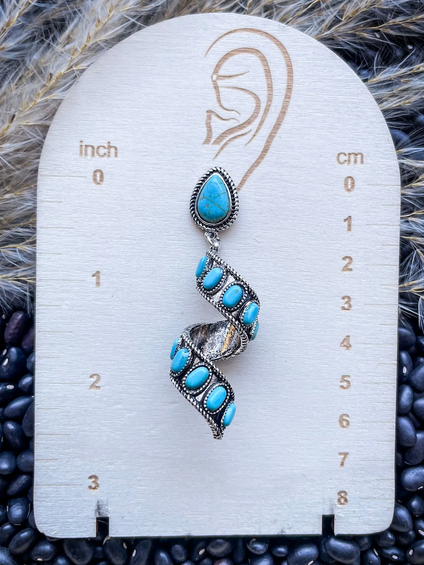 Sister Post Dangle Earrings - Silver